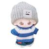 niannyyhouse 10cm-15cm Plush Doll Clothes Hat Sweater Jeans Compatible with 17cm Labubu Doll Dress Up (a10) view 2