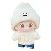 niannyyhouse 10cm-15cm Plush Doll Clothes Hat Sweater Jeans Compatible with 17cm Labubu Doll Dress Up (a10) view 3