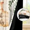 Renaiss 52 x 63 Inch African Safari Baby Curtains Grommet Blackout Window Curtain Planks Animals Tropical Tree Stump Fox Squirrel Mushrooms Print Window Treatment for Kids Boys Bedroom Decor 2 Panels view 3