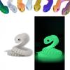 3D Printed Animals Set 3D Printed Snake Toys 3D Printed Articulated Flexible Fidget Toy 3D Printed Animals Exquisite Cute Pet Toy Children/Adults Fidget Toys (Fluorescent Green, 23.6) view 1