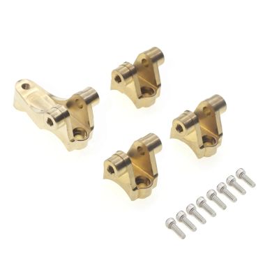 DAIKONRICH Brass Front Rear Axle Lower Shock Mount Suspension Links Stand for 1/10 RC Crawler Car TRX4 Upgrade Parts