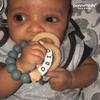 Personalized Rattle Ring with Name,Customizable Name Keepsake Rattle,Custom Wooden Rattle Ring view 4