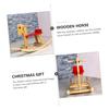 CORHAD 1pc Wooden Chair for Boy Girl Miniature Rocking Chair Easy to Install Educational Toy for Fun Cute Design for Playtime view 4