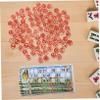 CIYODO 1set Wooden Russian Lotto Game Set Number Card Bingo Game for Family Fun Compact Diameter Chips and Cards for Gatherings and Parties view 4