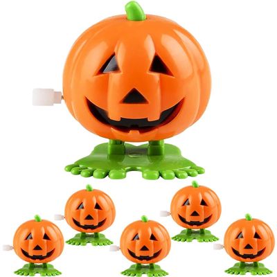 The Dreidel Company Halloween Pumpkin Wind-Up Toys, Birthday Party Favors, Novelty Toys for Boys and Girls, 2" Inches (48-Pack)