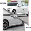 Compatible with Cadillac CT5 2020-2025 Glossy Black Side Skirt Body Kit Spoiler Lip Trim view 2