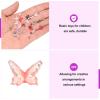 CoCud Mini Resin Butterflies, 0.35" Length, Resin Miniature Dollhouse Accessories Clear Orange Red - (Applications: for Crafts Nail Art Fairy Micro Landscaping Ornament) 30-Pieces view 4
