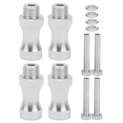 12Pcs Aluminum Alloy 12mm to 17mm RC Model Car Wheel Hub Adapter Coupling, CNC Machining RC Extension Wheel, Easy Install with 30mm Width Extension for HSP Simulation Model Car