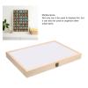 135 35mm Film Case, Camera Film Display Boxs for 135 35mm Films, Wooden 80 Slots Camera Reel Storage Cabinet Display Shelf Rack for Photographers Home 17.5x12.4x1.8in view 2