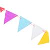JOINPAYA 5pcs Triangle Flag Cake Topper Glitter Birthday Cake Banner Decoration for Parties Weddings and Graduations Insert for view 3