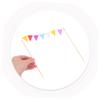 JOINPAYA 5pcs Triangle Flag Cake Topper Glitter Birthday Cake Banner Decoration for Parties Weddings and Graduations Insert for view 4