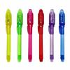 GadgetNestUSA - Invisible Spy Ink Pen 6 Pack with UV Light - Secret Message Writing Security Marker for Kids and Adults - Invisible Ink Pen - Secret with Ultraviolet Light view 1