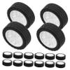 Abaodam 20pcs Car Model Wheels with Rubber Tires for DIY Projects Toy Car Wheels for Boy Girl Science Experiments and Robotics for Home and School Lab Activities view 1