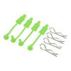 RC Car Body Shell Clip Retainers Rubber and Steel Easy Install for Losi Lasernut U4 1/10 and Other RC Cars 8 Accessories Included (Green) view 3