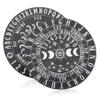 CORHAD 2pcs Wooden Divination Board Decorative Pendulum Boards with Carved Patterns for Meditation Tarot Reading and Dowsing Lightweight Home Ornaments view 1