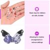 CoCud Mini Resin Butterflies, 0.31" Length, Resin Miniature Dollhouse Accessories Blue Black - (Applications: for Crafts Nail Art Fairy Micro Landscaping Ornament) 30-Pieces view 4
