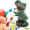 BLmukce Dinosaur Toys Shooting Game for Kids 3 4 5 6 7 8, T-Rex Dinosaur Toys with 2 Air Pump Launchers and 48 Foam Bullets, Interactive Competition Game Gift for Boys Ages 3-5 5-8 Years Old view 1