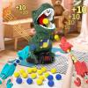 BLmukce Dinosaur Toys Shooting Game for Kids 3 4 5 6 7 8, T-Rex Dinosaur Toys with 2 Air Pump Launchers and 48 Foam Bullets, Interactive Competition Game Gift for Boys Ages 3-5 5-8 Years Old view 4