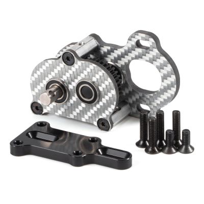 Performance Carbon Fiber Portal Transmission Gearbox for 1/10 Scale RC Crawlers - Ultra-Lightweight Low-CG Design