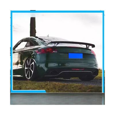 Carbon Fiber/FRP Black Rear Trunk Spoiler Boot Lip Wing Compatible For TT 8J TTS A5 A6 A7 All 2008-2011 Car Styling(Carbon Fiber)