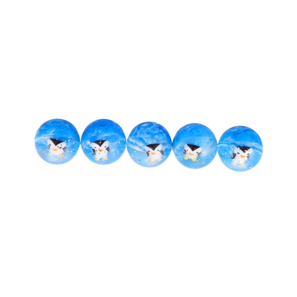 KONTONTY 5pcs Penguin Bounce Ball Toy Bouncy Balls for Boys and Girls Educational Toy Birthday