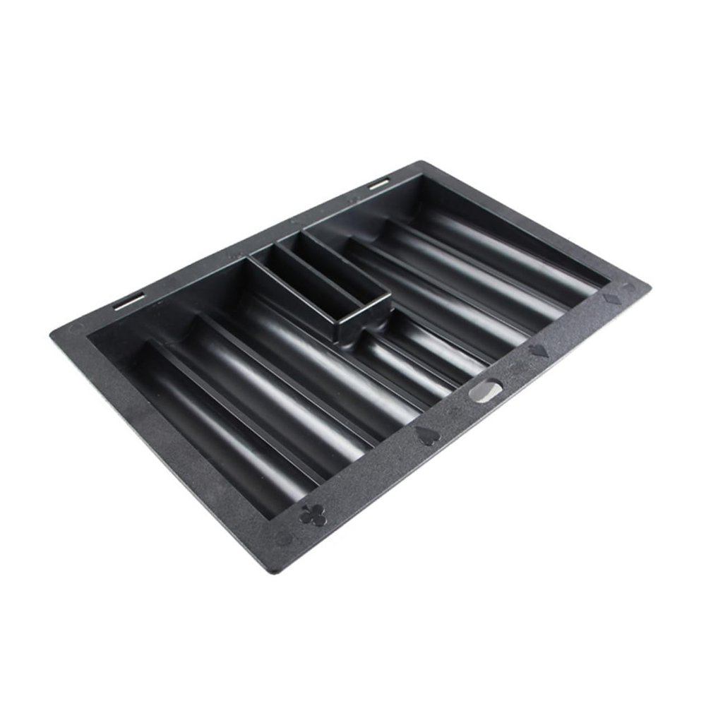 MOLUCKFU Gambling Poker Table Accessories Poker Chip Tray Space-Saving Design Elegant Craftsmanship