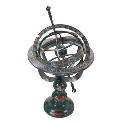 Alipis Vintage Iron Globe Decorative Rotating Desktop Ornament for Small Globe Nautical Design Elegant Tabletop Decor for Enhanced Work Efficiency