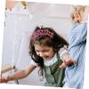 Cabilock Crown Headband for Girls 10 Pack Princess Headpiece for Boys and Girls Birthday Party Headband Elastic b view 3