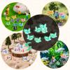 BuQiuRen 34pcs Mini Resin Axolotl, Glow in The Dark Tiny Axolotl Miniature Figures Toy Tiny Plastic Animal Figurines for Fairy Garden Landscape Aquarium Potted Birthday Christmas Party Decorations view 4