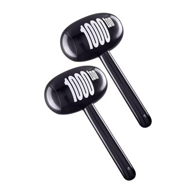 VICASKY 2pcs Inflatable Hammer Toy for Boys and Girls Giant Mallet Cartoon Shapes for Birthday Parties Party Favors and Outdoor Play
