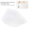 10Pcs Heat Shrink Sheet Kit, Printable Heat Shrink Film Paintable White Paper DIY for Craft DIY Keychains view 2