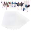 10Pcs Heat Shrink Sheet Kit, Printable Heat Shrink Film Paintable White Paper DIY for Craft DIY Keychains view 3