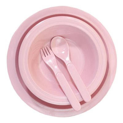 LOORGVEL Macaron Color Children's Dinnerware Set Adorable Kids Cutlery Salad Dish and Dessert Bowl Food-Grade Tableware for Boys and Girls Dishwasher Safe for Parties and Everyday Use