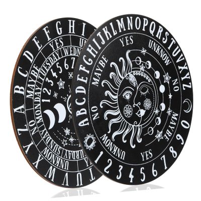 BESTonZON 2pcs Wooden Pendulum Balls for Divination Table Divination Board Craftsmanship Wiccan Supplies