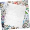 SHOWERORO 20sheets Stamp Storage Pages for Stamp Collectors Acid Binder Sleeves Transparent Album Pages to Protect Collectibles Design view 4