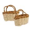 DECHOUS 2pcs Elegant Mini Basket Handcrafted Willow Baskets for Dollhouse Craft Projects Decorative Display Compact Stylish view 1