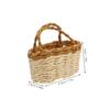 DECHOUS 2pcs Elegant Mini Basket Handcrafted Willow Baskets for Dollhouse Craft Projects Decorative Display Compact Stylish view 2