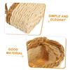 DECHOUS 2pcs Elegant Mini Basket Handcrafted Willow Baskets for Dollhouse Craft Projects Decorative Display Compact Stylish view 3
