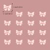 20 Pcs Bowknot Cupcake Toppers Glitter Pink Bow Cake Picks Bridal Engagement Wedding Baby Shower Birthday Party Theme Decoration Supplies (pink-2) view 2