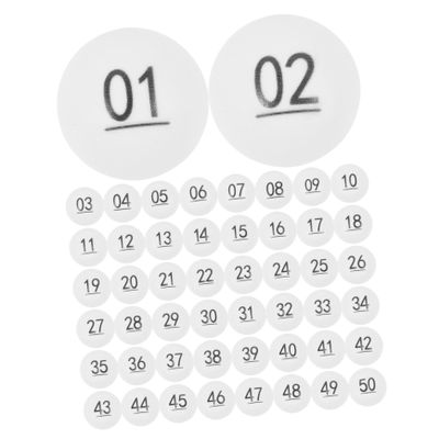 Luxshiny 50pcs Lottery Game Balls Seamless Balls Numbers Easy to Find Fade-resistant for Events Recreational Activities