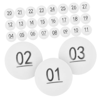 Alipis 50pcs Reusable Number Balls for Raffle Game Bingo Raffle Balls Numbers