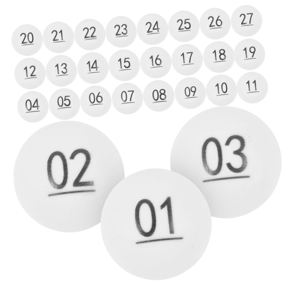 Alipis 50pcs Reusable Number Balls for Raffle Game Bingo Raffle Balls Numbers