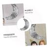 Alipis 1pc Hanging Moon Decoration for Festivals and Birthday Parties Silver Fillable Treats Fun Photo Prop for Celebrations and Events view 2