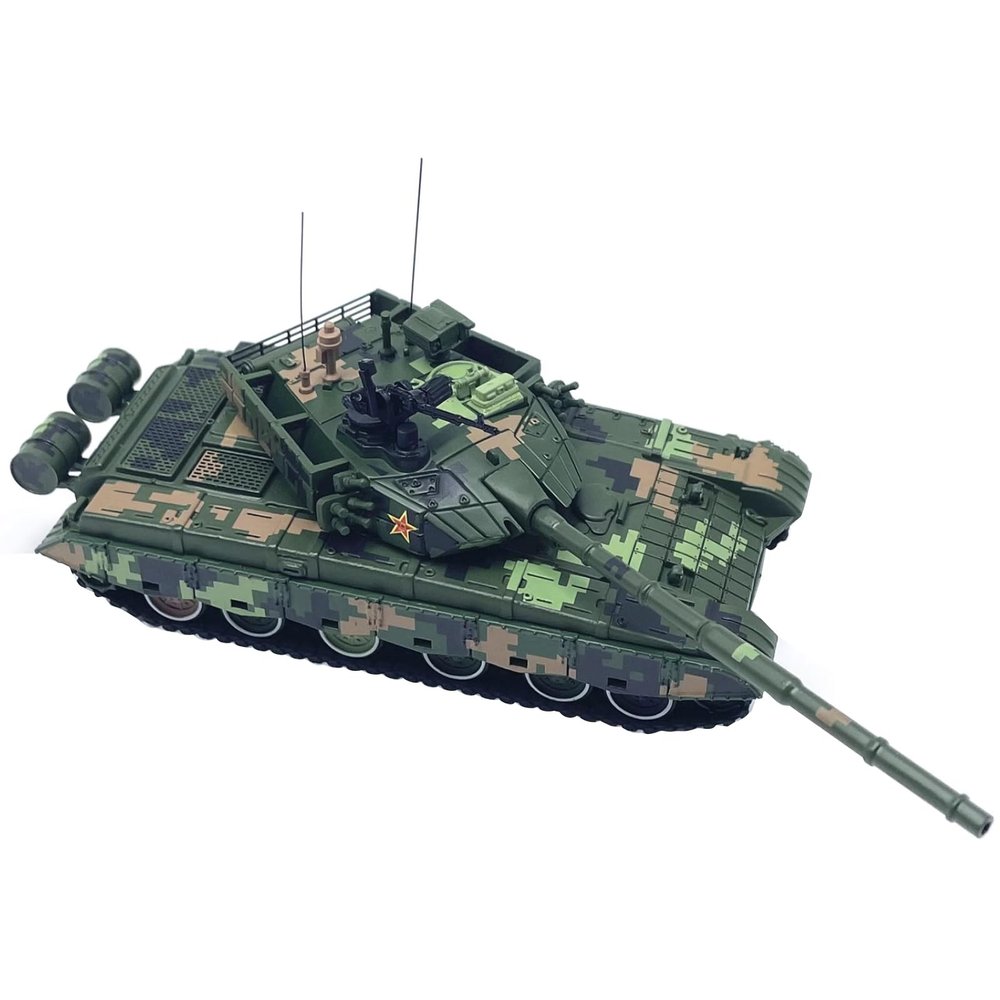 DBEIXIWEI Alloy 1/72 Chinese PLA ZTZ-99 Main Battle Tank Model Memorial Tank Miniature with Rotary Turret Souvenir Static Display