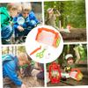 FELTECHELECTR Outdoor Exploration Critter Cage for Boy Girl Observation Box with Carrying Handle Tweezers and Magnifying Educational Bug Tool Random Color view 4