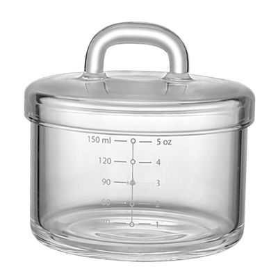 VINTORKY High-temperature Resistant Glass Steaming Bowl with Lid for Boy Food for Pudding and Stew Easy to Clean Safe and Eco-friendly Transparent Design