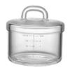 VINTORKY High-temperature Resistant Glass Steaming Bowl with Lid for Boy Food for Pudding and Stew Easy to Clean Safe and Eco-friendly Transparent Design view 1