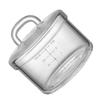 OHPHCALL Household Steamed Egg Bowl Glass Steamed Bowl Pudding Steamer Toddlers Soup Lid view 1