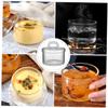 OHPHCALL Household Steamed Egg Bowl Glass Steamed Bowl Pudding Steamer Toddlers Soup Lid view 4