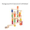 ToysCentral Basics DIY Wooden Track Marble Toy Track Marble Race Leisure Toys Puzzle Assembly Toy for Home Decor Kids Age 4-8, 52PCS view 3